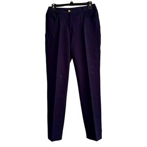 St. John Sport Navy Blue Straight Leg Casual Pant, Womens size 4